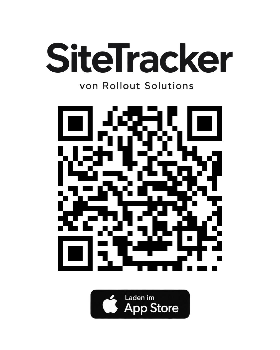 QR-Code zur SiteTracker-Mobile-App im Apple App Store